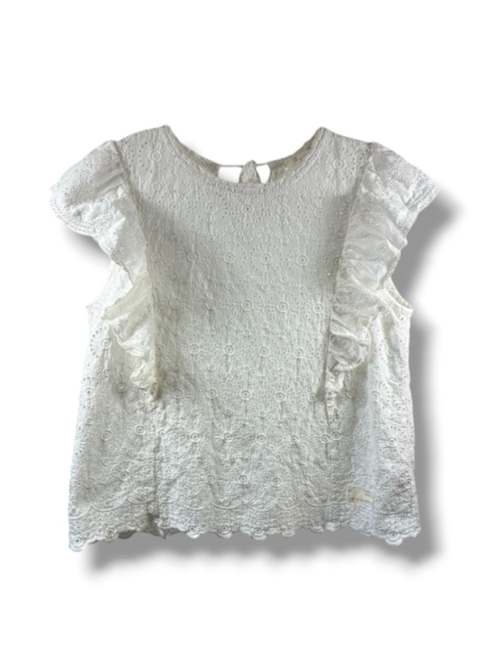 Odd Molly Eyelet Embroidered Blouse In White Size S